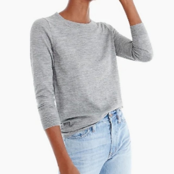 J. Crew Sweaters - J. Crew Tippi Sweater Grey Merino Wool